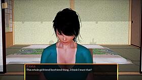 My new family with big tits and teen ass in game