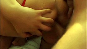 Brunette Mom In Fishnets Gets Deepthroat Blowjob And Cumshot In Threesome!