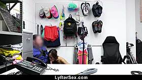 Bikini Thief Banged Bent Over Office Punished!