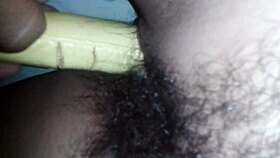 Girl masturbates with mature guy in fun way