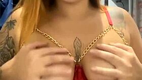 Professorinha putinha showin everything and dick flashin masturbatin exhibitionist solo