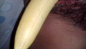 Girl masturbates with mature guy in fun way