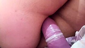 metiendome mi dildo mas gordo por el culito, slut toys in big ass anal play.