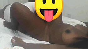 I feel intense pleasure as a black woman orgasms