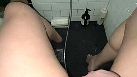 Arab young 18+ elite saudi girl masturbates tight pussy in shower with perfect body