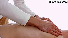 I creampie petite teen on massage table