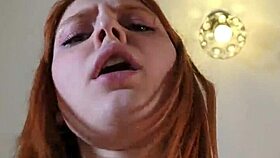 Pov Fucks Redhead Girl Hard Cum on Face