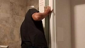 Enjoying a relaxing shower in the first part of the series.