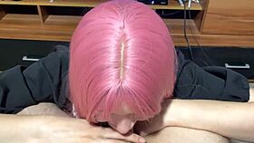 step sister in uniform: 'wanna see my blowjob skills, bro?'