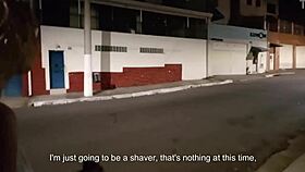 having sex with a stranger in the alley near home, kissing and pov close up