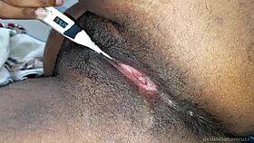 indian desi cute lady fall sick dewar stripping her dress and checking temperature of pussy anal armpit