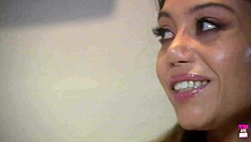 The Bald Guy Feels Intense Passion Screwing Hairless Brunette With Big Clit In Heels!