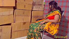 Hot beautiful landlady fucked hard in warehouse by friend, blowjob, big tits