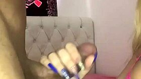 Blonde married woman loses her phone, and her intimate videos leak online