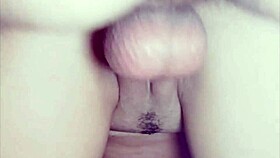 little whore cums hard on my dick with toys