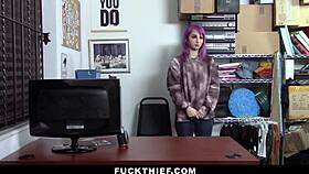 Officer catches teen with watch and punishes her hard.