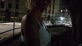 having sex with a stranger in the alley near home, kissing and pov close up
