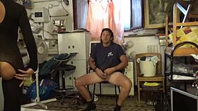 Having fun with a slutty milf in a threesome