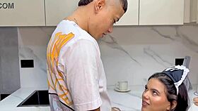 Naughty BBW Maid Savannah Watson Screws Boss's Son for Job