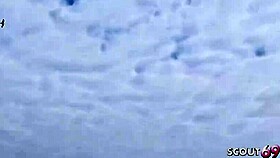 Huge boobs girl seduces emo GF to 3some with old guy 😏