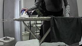 desperate brunette housewife skips work for orgasm in miniskirt. pantyhose milf craves more at home daily.