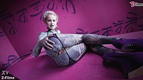 tattooed anal masturbation