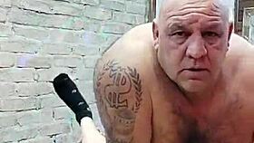 Muscular bodybuilder fills young girl's belly with milk in sexy encounter