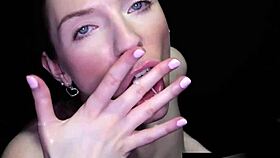 hot brunette deepthroating cocks at the gloryhole