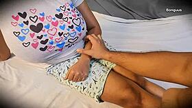 Big Tits Stepsister Gets Company From Stepbrother In Homemade Creampie Session