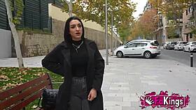 Horny valencian nelia estrada rides big cock in madrid