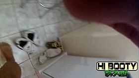 Laura Santos, the Brazilian beauty with a big ass, enjoys anal sex with a monster cock in this hot scene