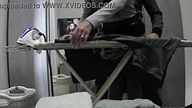 desperate brunette housewife skips work for orgasm in miniskirt. pantyhose milf craves more at home daily.