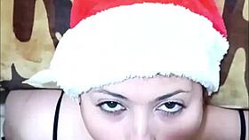 Wow, this Christmas blowjob is explosive!