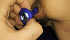 The couple had fun with a butt plug and some intimate moments