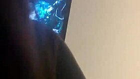 Blonde Housewife Nataly Real Bangs Beside Cuckold Husband