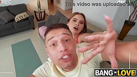 Feeling aroused by Brandy Renee's huge round tits.