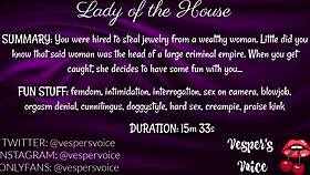 F4m Erotic Audio - Interrogated By Dominant Female Then Used For Her Pleasure While Handcuffed!