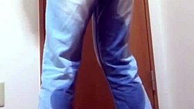 Girl Pees In Jeans As Brother Uses Bathroom