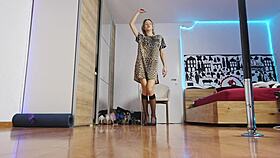 high heels fashion show with blonde glamour and feet fetish