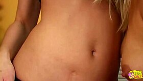 Can a gentle lesbian session with toys please this insatiable blonde tart?