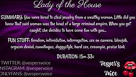 F4m Erotic Audio - Interrogated By Dominant Female Then Used For Her Pleasure While Handcuffed!