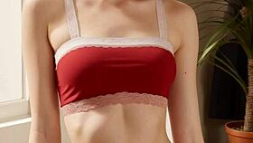 Eastern European Girls In Flowery Panties And Lingerie Barefoot