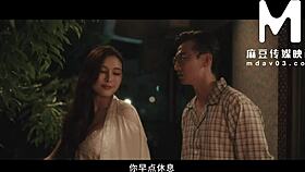 Young bride Bai Jie enjoys cunilingus and fucking on her wedding night 😍