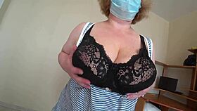 i visited my girlfriend and she fucked me with strapon milf in white panties doggystyle shaking big butt 😏