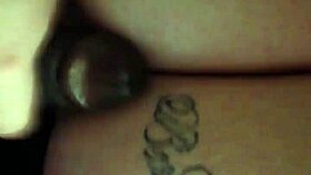 He nuts on those big tits