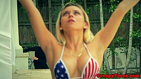 hardfucked 18yo girl next door gets bent over and pounded