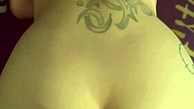 hooker fucks a customer bareback at the trap house - takes a massive load on her back