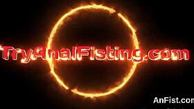 Nasty lesbians gaping and fist-fucking assholes