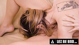 Petite Demi Hawks' pussy eating rampage. With milf Sophia Locke.