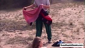 Deep in the Forest, Bent Over for Classic Outdoor Fingering and Doggy Action